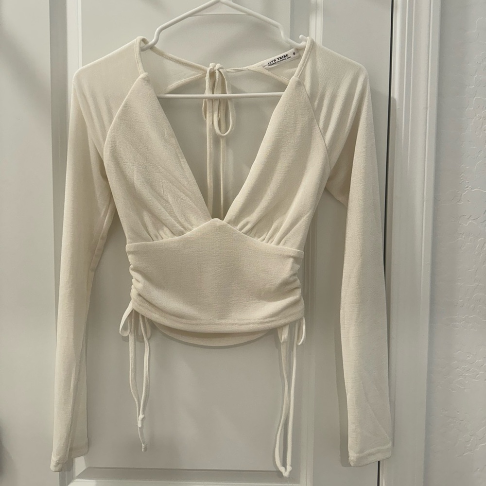 Nala White Crop Top